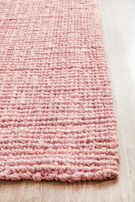 Adoni Pink Barker Flatweave Jute Runner Rug, Rugs, Ozark Home 