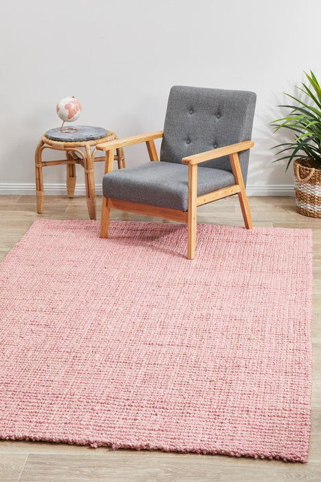 Adoni Pink Barker Flatweave Jute Rug, Rugs, Ozark Home 