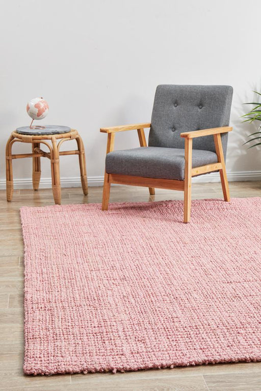 Adoni Pink Barker Flatweave Jute Rug, Rugs, Ozark Home 