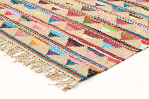 Adoni Multicoloured Bunting Woven Runner Rug, Rugs, Ozark Home 