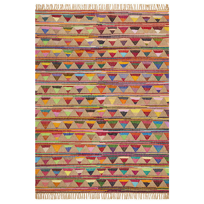 Adoni Multicoloured Bunting Woven Rug, Rugs, Ozark Home 