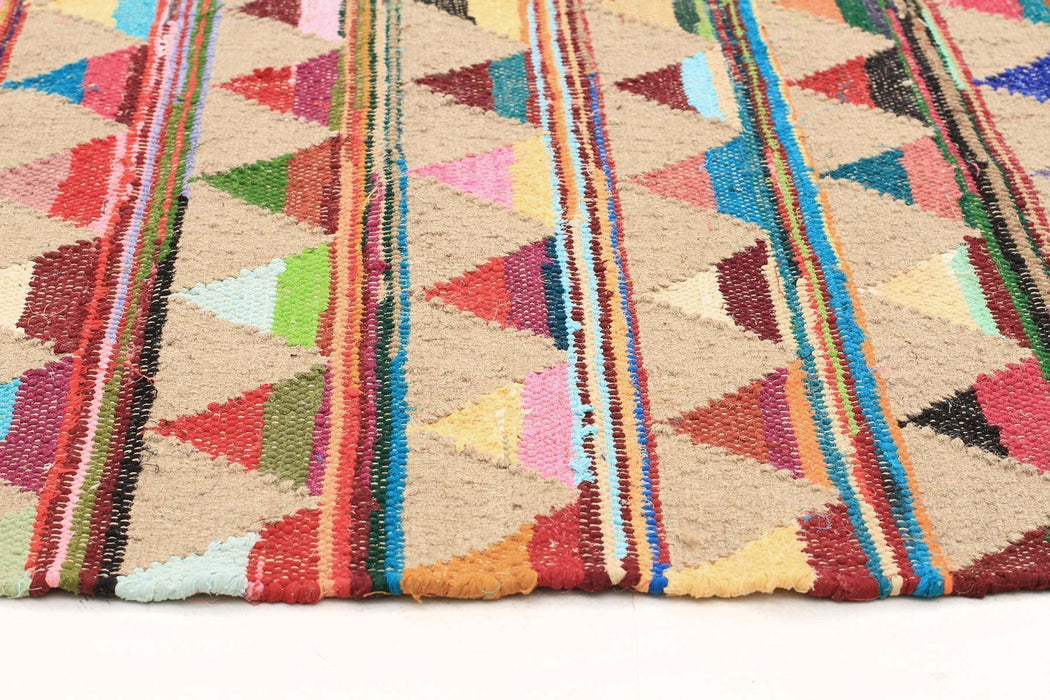 Adoni Multicoloured Bunting Woven Runner Rug, Rugs, Ozark Home 