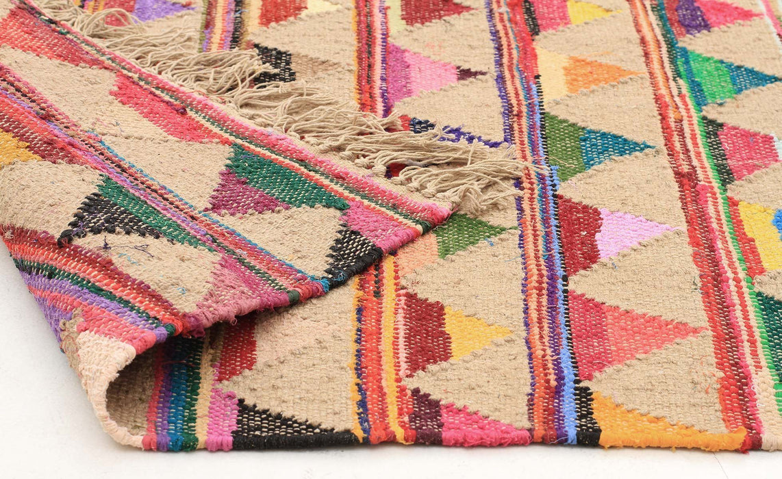 Adoni Multicoloured Bunting Woven Runner Rug, Rugs, Ozark Home 