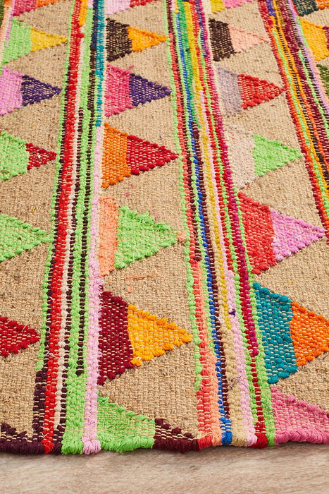 Adoni Multicoloured Bunting Woven Rug, Rugs, Ozark Home 