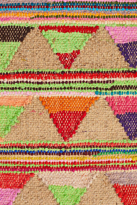 Adoni Multicoloured Bunting Woven Rug, Rugs, Ozark Home 