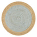 Adoni Baby Blue Round Polo Jute Rug, Rugs, Ozark Home 
