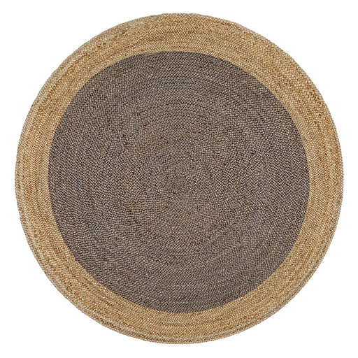 Adoni Charcoal Round Polo Jute Rug, Rugs, Ozark Home 