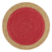 Adoni Cherry Round Polo Jute Rug, Rugs, Ozark Home 