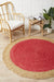 Adoni Cherry Round Polo Jute Rug, Rugs, Ozark Home 