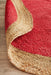 Adoni Cherry Round Polo Jute Rug, Rugs, Ozark Home 