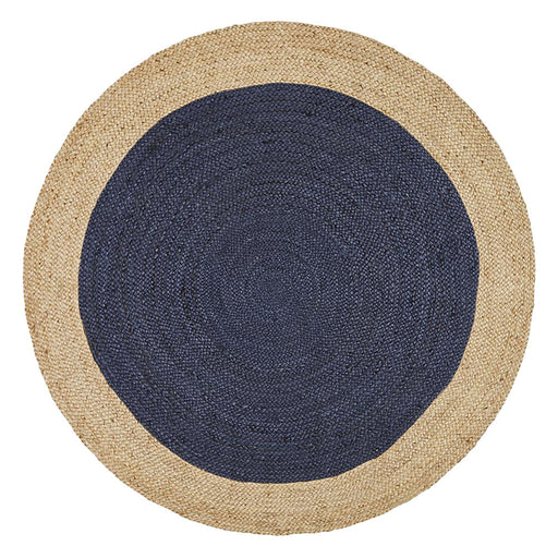 Adoni Navy Round Polo Jute Rug, Rugs, Ozark Home 