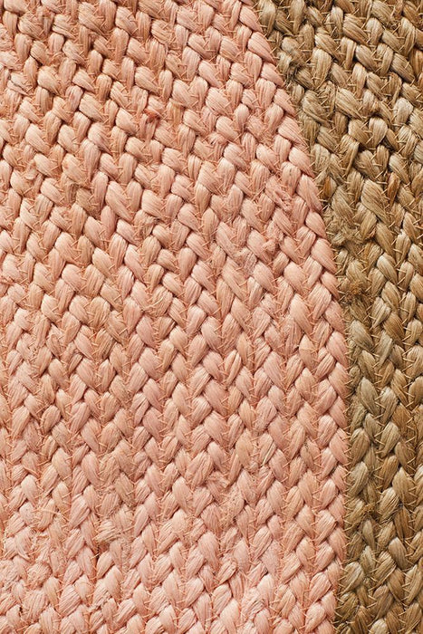 Adoni Pink Round Polo Jute Rug, Rugs, Ozark Home 