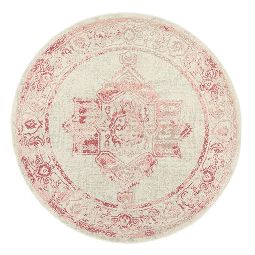 Aydin Rose Round Transitional Medallion Contemporary Rug, Rugs, Ozark Home 