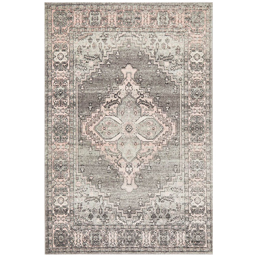 Aydin Grey Transitional Medallion Contemporary Rug, Rugs, Ozark Home 