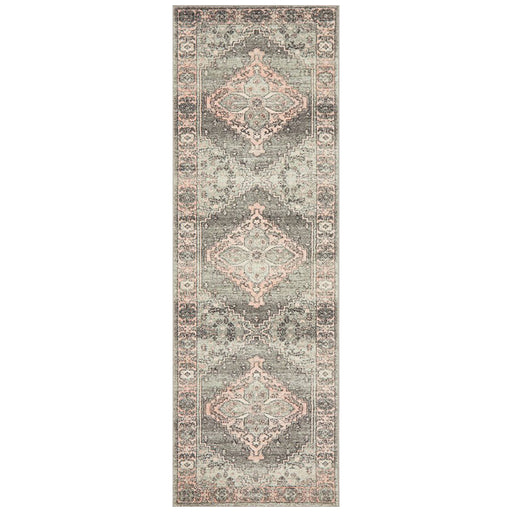 Aydin Grey Transitional Medallion Contemporary Runner Rug, Rugs, Ozark Home 