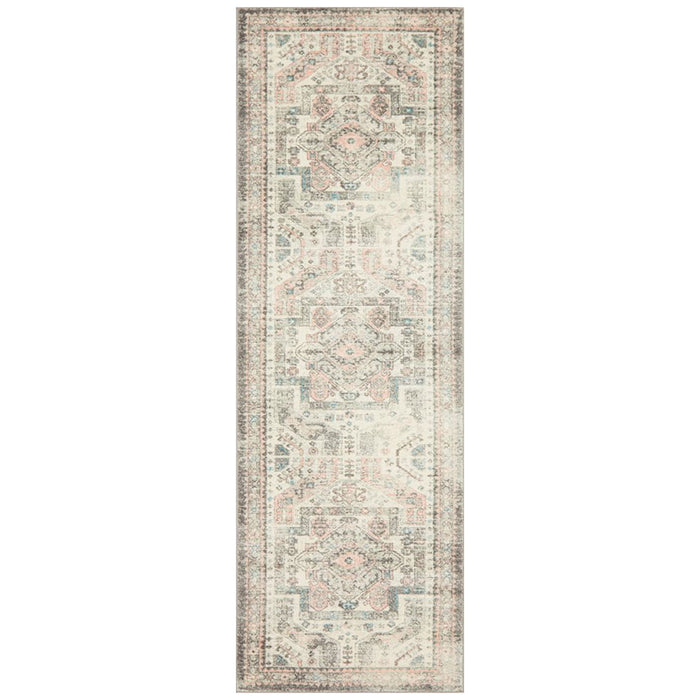 Aydin Silver Transitional Medallion Contemporary Runner Rug, Rugs, Ozark Home 