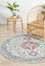 Aydin Pastel Round Transitional Medallion Contemporary Rug, Rugs, Ozark Home 