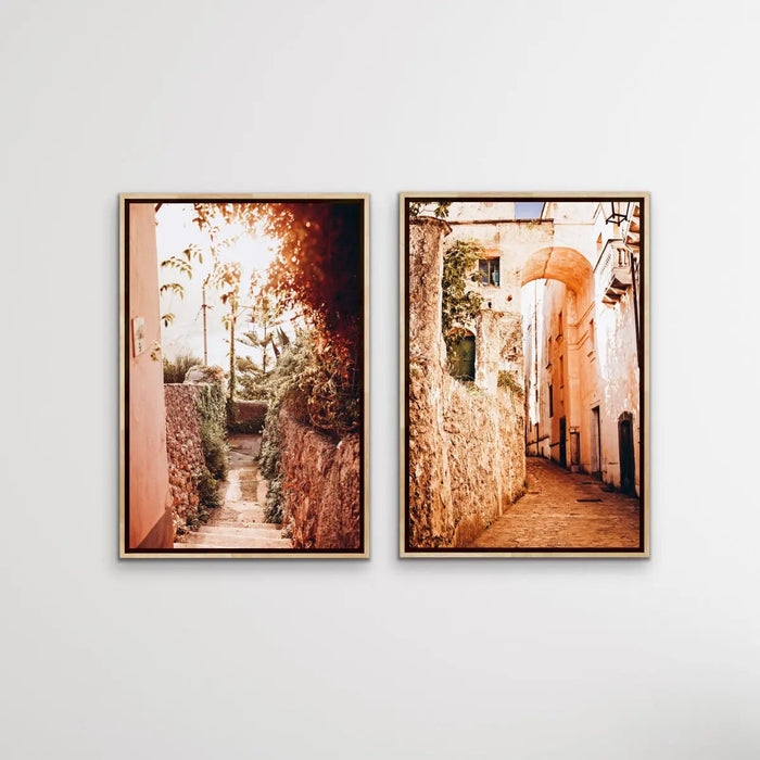 Amalfi - Two Piece Ravello Italy Photographic Print Set, Wall Art, Ozark Home 