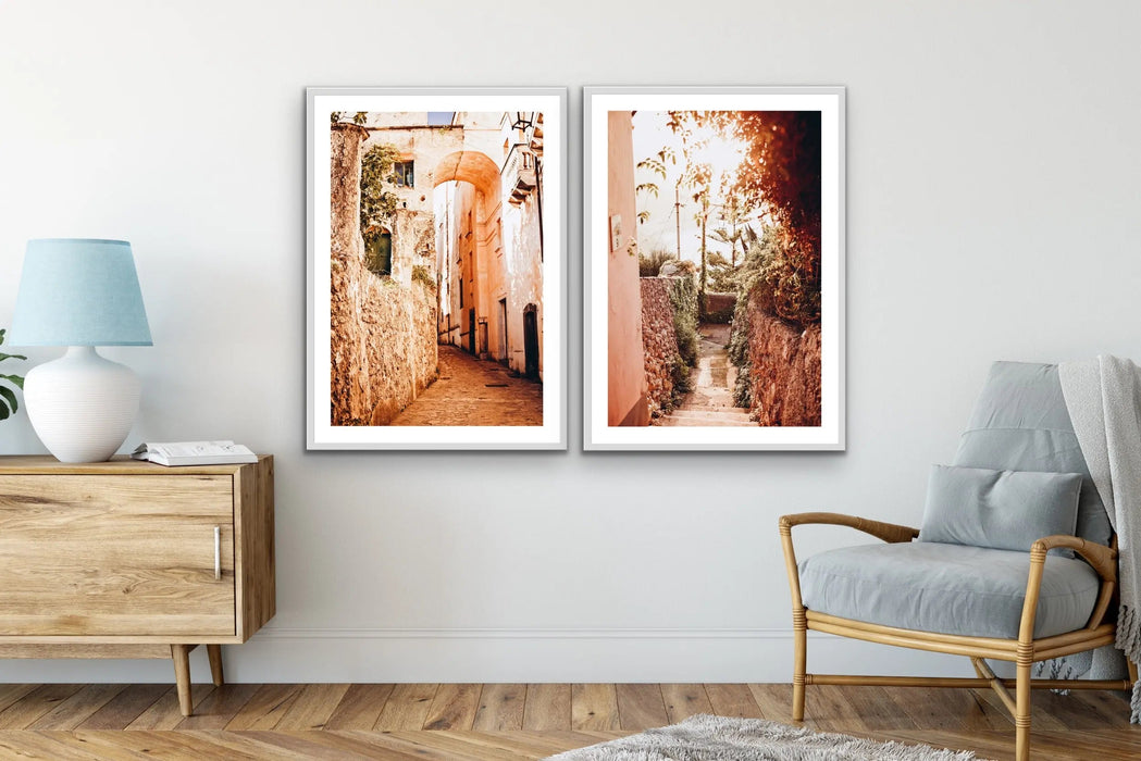 Amalfi - Two Piece Ravello Italy Photographic Print Set, Wall Art, Ozark Home 