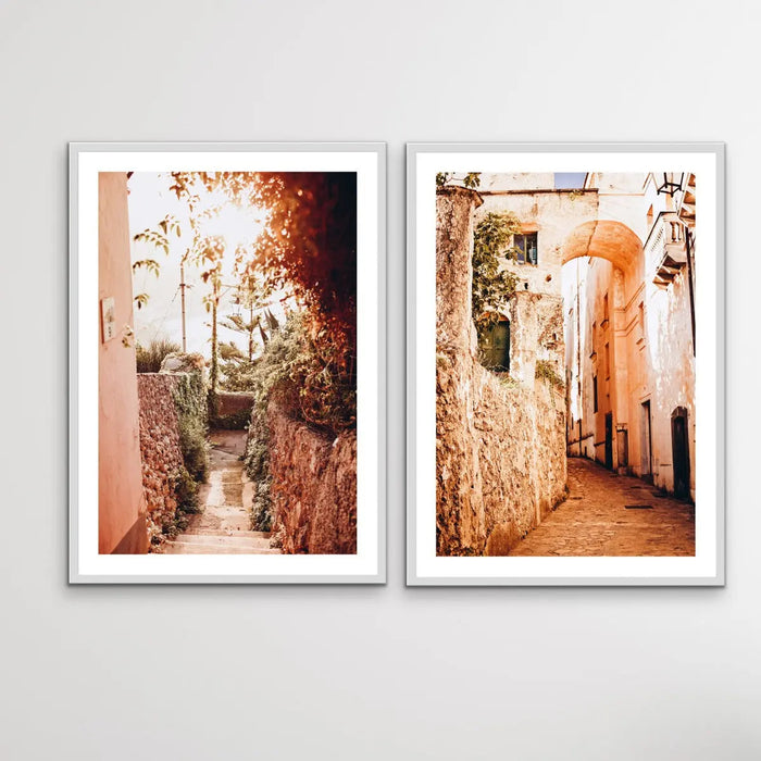 Amalfi - Two Piece Ravello Italy Photographic Print Set, Wall Art, Ozark Home 