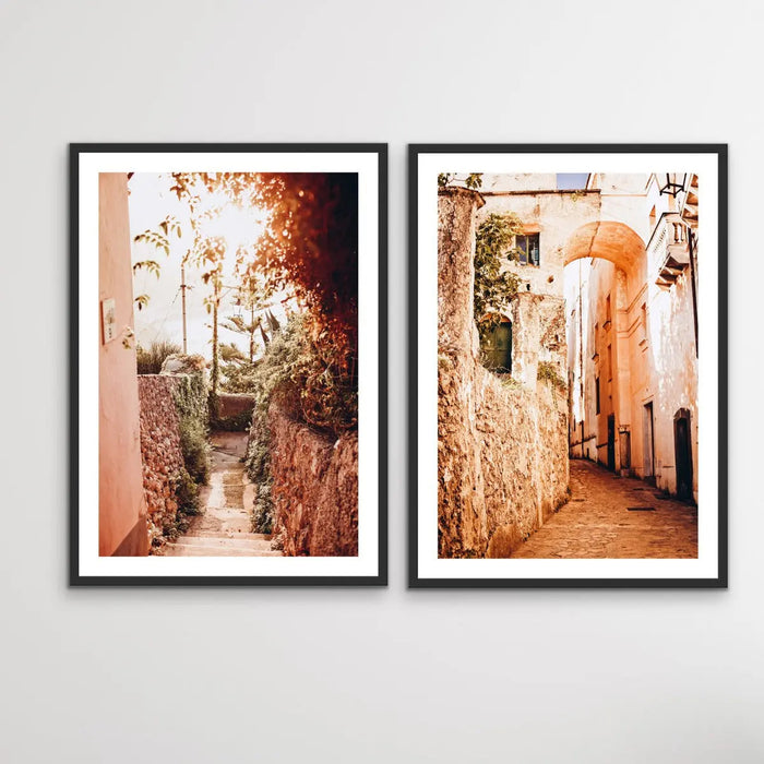 Amalfi - Two Piece Ravello Italy Photographic Print Set, Wall Art, Ozark Home 