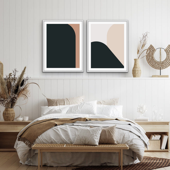 Arches -  Two Piece Minimalist Boho Print Set, Wall Art, Ozark Home 