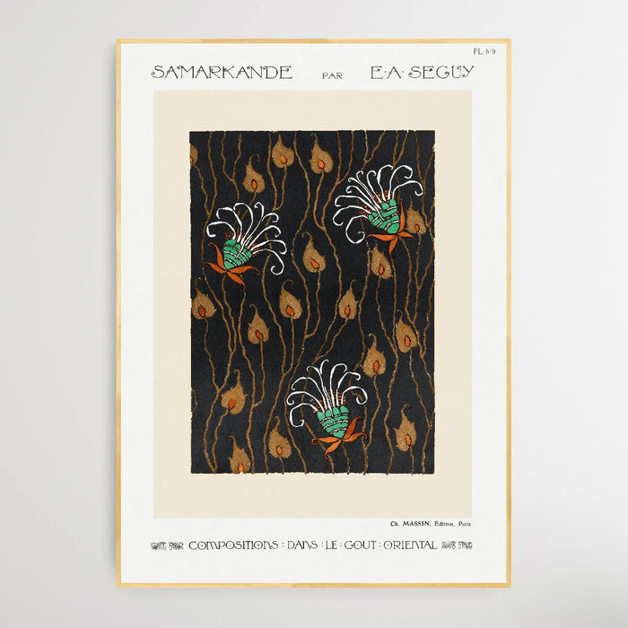 Art Deco Flower Pattern 2 1914 by E. A. Seguy, Wall Art, Ozark Home 