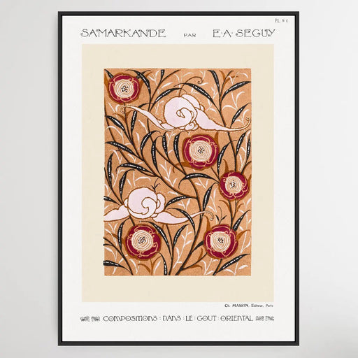 Art Nouveau Flower Pattern 2 1914 by E. A. Seguy, Wall Art, Ozark Home 