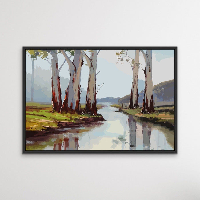 At The Creek - Australian Landscape Eucalyptus Gum Tree Print