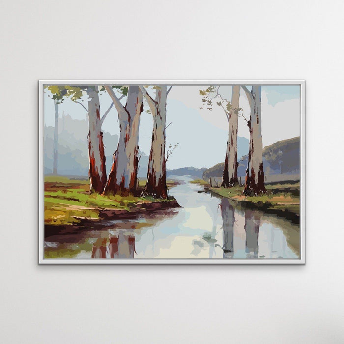 At The Creek - Australian Landscape Eucalyptus Gum Tree Print