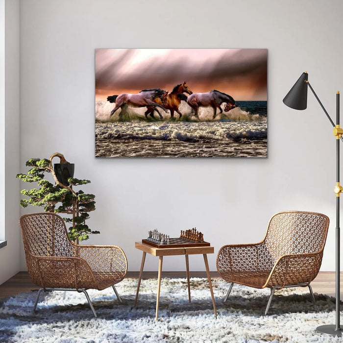 Australian Horses - Beach Photographic Print