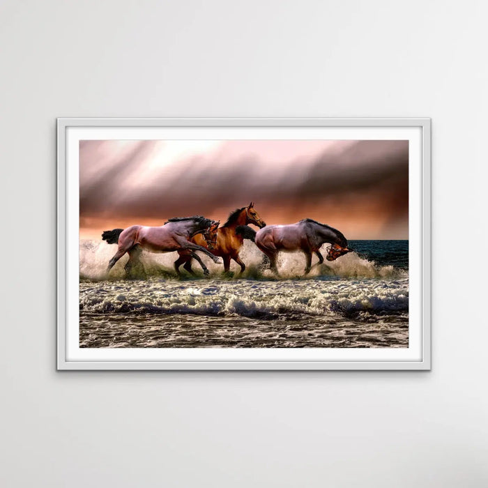 Australian Horses - Beach Photographic Print