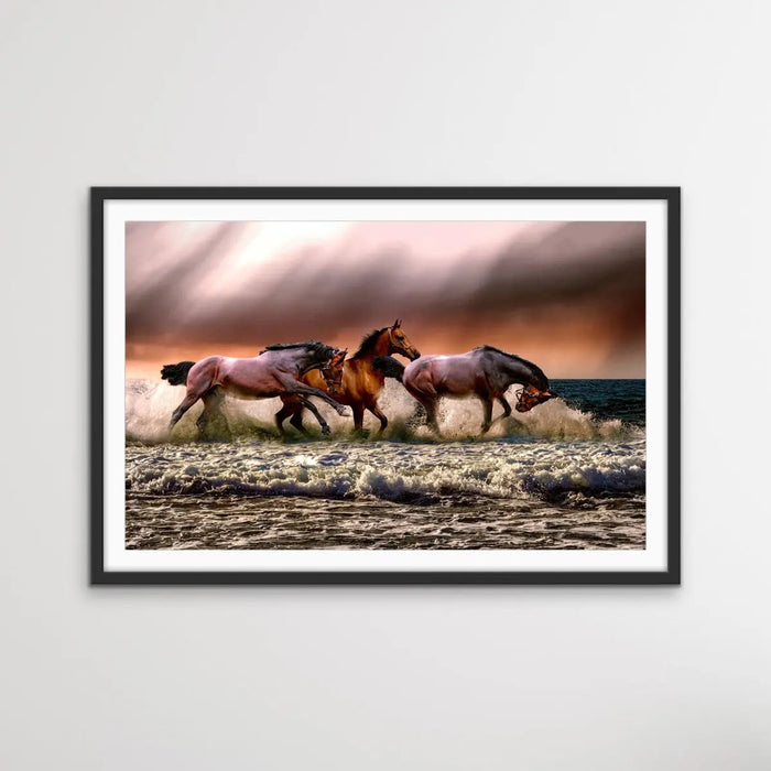 Australian Horses - Beach Photographic Print