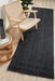 Bagli Black Chunky Jute Runner Rug, Rugs, Ozark Home 