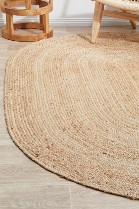 Bagli Natural Oval Chunky Jute Rug, Rugs, Ozark Home 