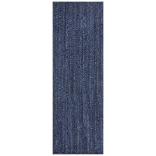 Bagli Navy Chunky Jute Runner Rug, Rugs, Ozark Home 