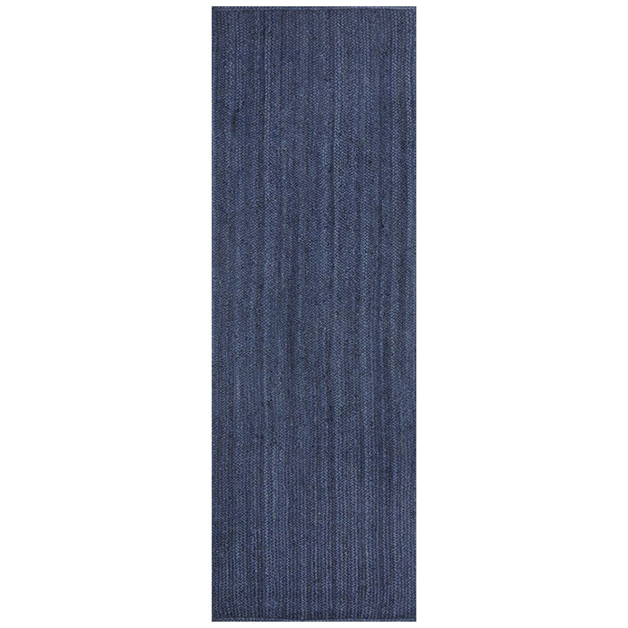 Bagli Navy Chunky Jute Runner Rug, Rugs, Ozark Home 