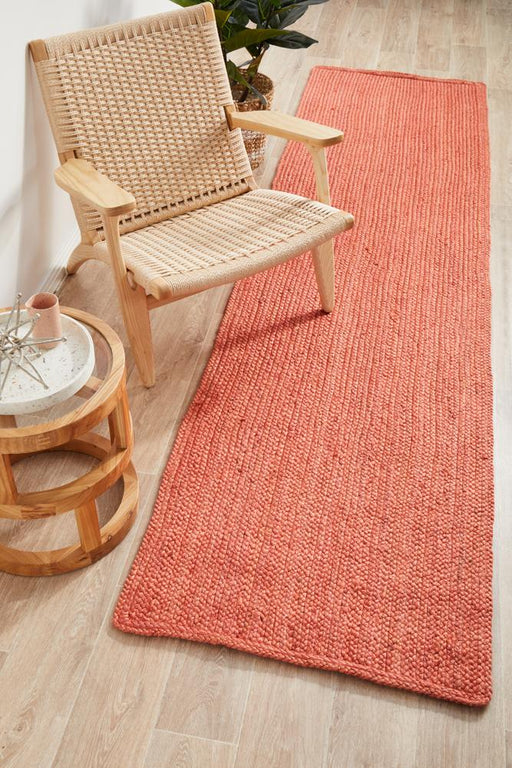 Bagli Terracotta Rectangle Chunky Jute Runner Rug, Rugs, Ozark Home 