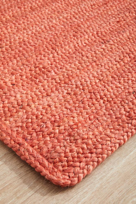 Bagli Terracotta Rectangle Chunky Jute Runner Rug, Rugs, Ozark Home 