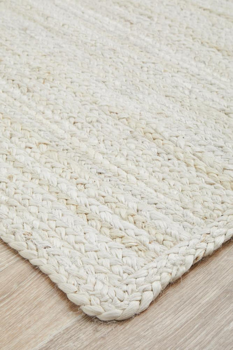 Bagli White Rectangle Chunky Jute Rug, Rugs, Ozark Home 