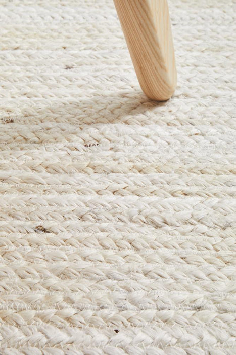 Bagli White Rectangle Chunky Jute Rug, Rugs, Ozark Home 