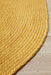 Bagli Yellow Oval Chunky Jute Rug, Rugs, Ozark Home 