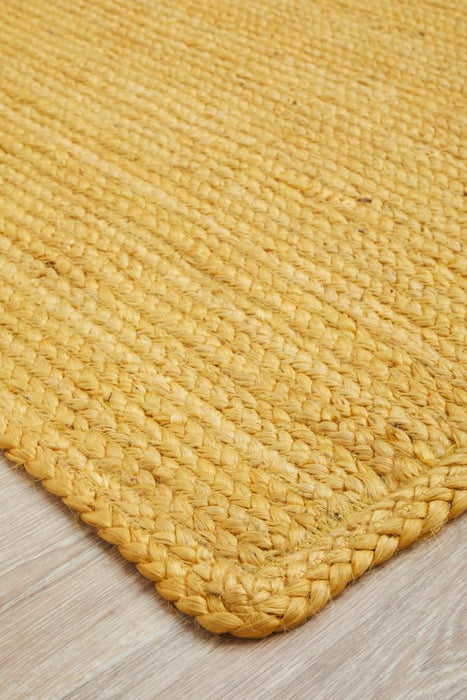 Bagli Yellow Rectangle Chunky Jute Rug, Rugs, Ozark Home 