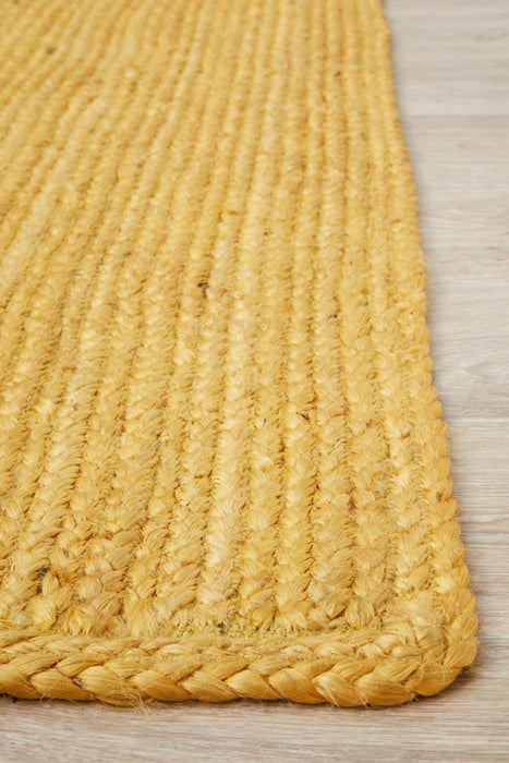 Bagli Yellow Rectangle Chunky Jute Rug, Rugs, Ozark Home 