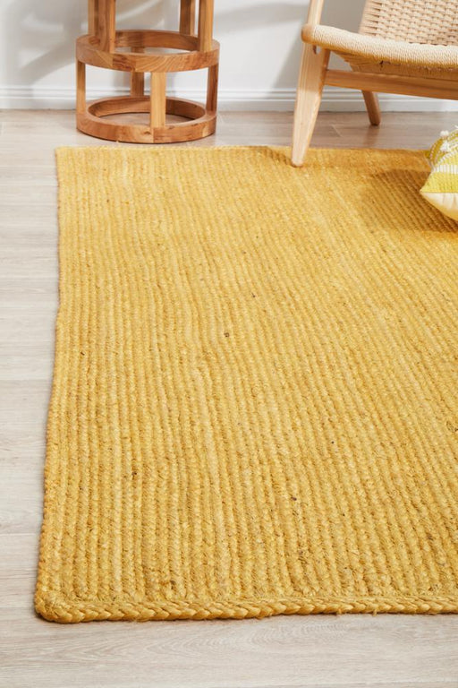 Bagli Yellow Rectangle Chunky Jute Rug, Rugs, Ozark Home 