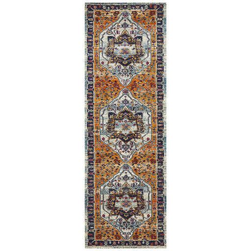 Bursa Rust Floral Medallion Vintage Runner Rug, Rugs, Ozark Home 