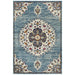 Bursa Baby Blue Floral Medallion Vintage Rug, Rugs, Ozark Home 