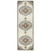 Bursa White Floral Medallion Vintage Runner Rug, Rugs, Ozark Home 
