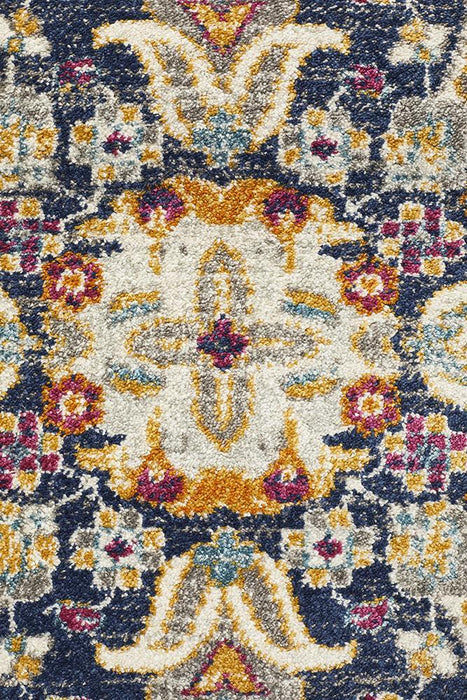 Bursa White Floral Medallion Vintage Rug, Rugs, Ozark Home 