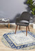 Bursa Navy Round Diamond Medallion Vintage Rug, Rugs, Ozark Home 